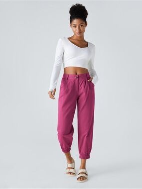 HALARA Magenta High-Rise Jogger Pants